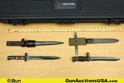 INI, Tactical, Etc. M1964, M48 Bayonets, Rifle Case. Good Condition. One INI M1964 Spanish Bayonet,