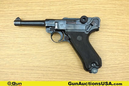 Mauser LUGER P.O8 9mm MATCHING NUMBERS Pistol. Good condition, Normal Handling Marks, Scattered
