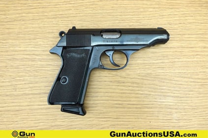 WALTHER WAFFENFABRIK PP 9MM KURZ MATCHING NUMBERS PISTOL. Good condition, Normal Handling Marks,