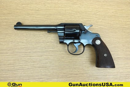 COLT OFFICIAL POLICE .38 Cal. COLLECTOR'S Revolver. Very Good. 6" Barrel. Shiny Bore, Tight Action
