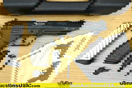 Walther P22 .22 LR WEIGHTED TARGET BARREL Pistol. Excellent. 5" Barrel. Shiny Bore, Tight Action