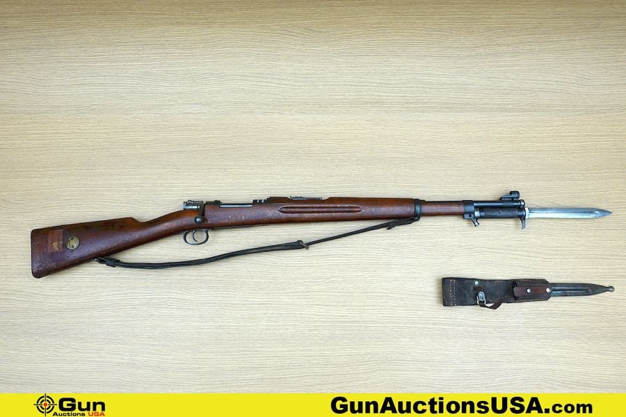 WAFFENFABRIK MAUSER OBERNDORF K38 6.5X55 Rifle. Good condition, Normal Handling: WAFFENFABRIK MAUSER OBERNDORF K38 6.5X55 Rifle. Good condition, Normal Handling Marks, Scattered Spotting and/or Pitting. 24" Barrel. Shiny Bore, Tight Action Bolt Action MATCHING NUMBERS on Receiver,