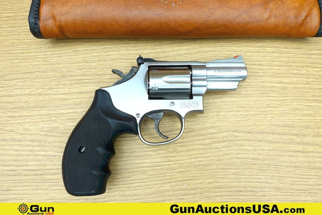 S&W 66-4 .357 MAGNUM Revolver. Very Good. 2.5" Barrel. Shiny Bore, Tight Action Features Fixed Front: S&W 66-4 .357 MAGNUM Revolver. Very Good. 2.5" Barrel. Shiny Bore, Tight Action Features Fixed Front Sight, Adjustable Rear Sight, Tight Lock up, Textured Hammer Spur and Cylinder Release, with a Flut