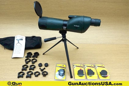 Butler Creek, Etc. Scope, Scope Rings, Etc. . Good Condition. One Barska 20x60x60 Spotting Scope in