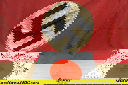 WWII COLLECTOR'S AXIS POWERS. Very Good. One 46x7 Feet, "GERMAN" FLAG and One Japanese IMPERIAL