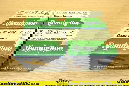 Remington TARGET LOADS 20 Ga. Ammo. 100 Rds, 2 3/4". . (77617) (GSCT80)