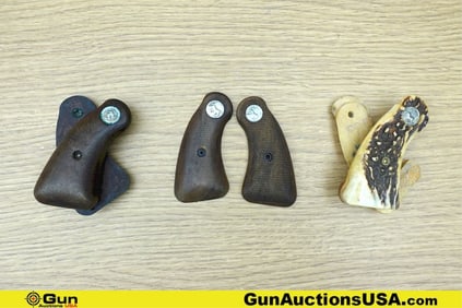 Colt COLLECTOR'S Grips. Good Condition. Three Colt Detective Special Grips with Colt Medallions. One