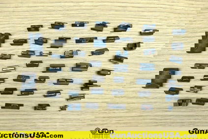 Gun Parts. Good Condition. 43 Assorted Front and Rear Pistol Sights.. (76660) (GSCM65)