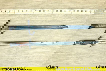 Military Surplus COLLECTOR'S Bayonets . Good Condition. Two Rifle Bayonets. One Solingen Bayonet