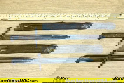 Military Surplus COLLECTOR'S Bayonets. Good Condition. Two Bayonets, One Bayonet Stamped Y3763 on