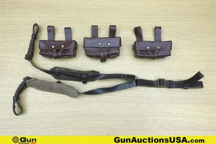 Soviet Military Surplus J128 COLLECTOR'S Ammo Pouches. Very Good. Set of three J128, SKS AMMO