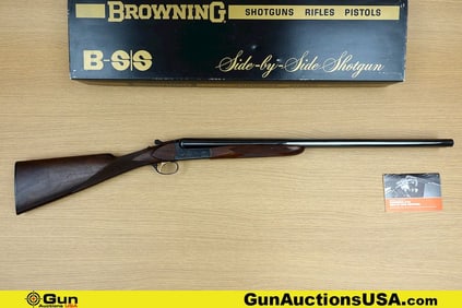 BROWNING B-S/S 12 ga. Shotgun. Excellent. 26" Barrel. Shiny Bore, Tight Action Break Action SXS