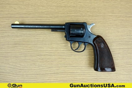 H&R ARMS COMPANY 922 .22 LR Revolver. Very Good. 6" Barrel. Shiny Bore, Tight Action Features a