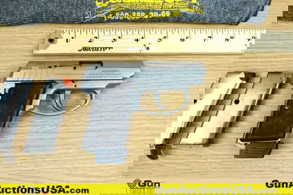 AMT 380 BACK UP 9MM KURZ Pistol. Good condition, Normal Handling Marks, Scattered Spotting and/or