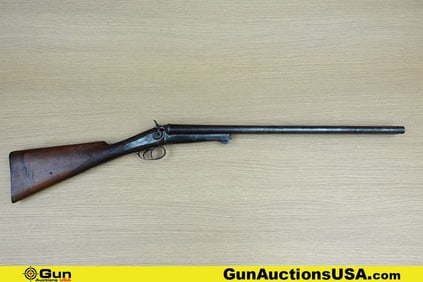 RICHARDS SXS 12 ga. Shotgun. Needs Repair. 24" Barrel. Break Action SXS Features Straight Grained