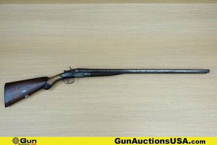 R. GROVE 12 ga. Shotgun. Fair Condition. 30" Barrel. DAMASCUS BARRELS Break Action SXS Features