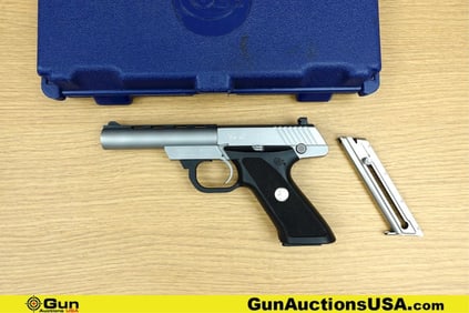 Colt 22 .22 CAL Pistol. Very Good. 4.5" Barrel. Shiny Bore, Tight Action Semi Auto Features a Fixed