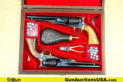 REPLICA ARMS 1863 GETTYSBURG, 1963. .44 Calibers APPEARS TO BE UNFIRED Revolvers. Very Good. 8"