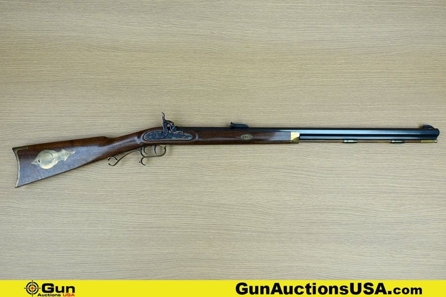 THOMPSON CENTER ARMS HAWKEN .50 CALIBER Rifle. Excellent. 28" Barrel. BLACK POWDER Features Drift: THOMPSON CENTER ARMS HAWKEN .50 CALIBER Rifle. Excellent. 28" Barrel. BLACK POWDER Features Drift Adjustable Front Sight, Fully Adjustable Target Rear sight, Pre Set Trigger, Appears to be Case Harden