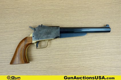 ARMI SAN MARCO .44 Caliber Single Shot Pistol. Very Good. 9" Barrel. Black Powder Features Removable