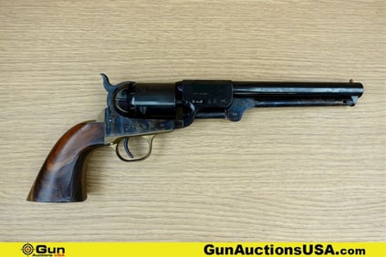 Uberti NAVY ARMS CO. .36 Caliber Revolver. Very Good. 7 3/8" Barrel. BLACK POWDER Features a Bead
