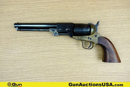 UBERTI/ NAVY ARMS CO. .44 Caliber Revolver. Very Good. 7.25" Barrel. BLACK POWDER Features a Brass