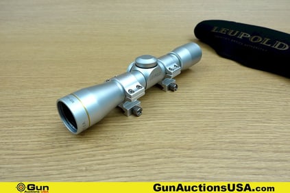 Leupold M8-4x Scope. Excellent. Matte Silver, with Rings, Extended ER Scope, Scout Scope. Includes a