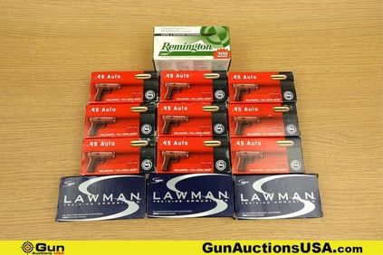GECO, Speer, Remington .45 ACP Ammo. Approx 700 Rds. . (78353) (GSCW25)