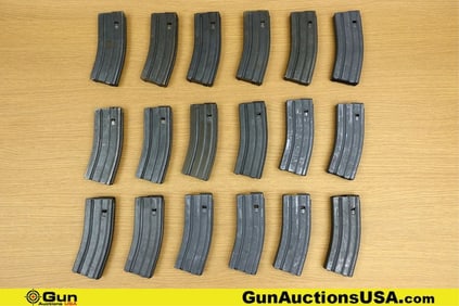 Colt, OKAY 5.56 Magazines. Good Condition. 18 STANAG 30 Rd 5.56 Magazines. . (78324) (GSCP96)
