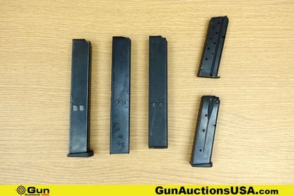 Ramline, Etc. 9mm Magazines . Good Condition. One Ramline 9MM Magazine for Beretta, Three 9 MM .32