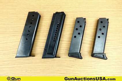 Walther COLLECTOR'S Magazines. Very Good. One Walther .22LR Mag. One Walther P1 9mm Magazine and Two