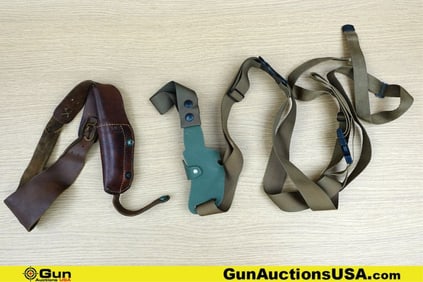 Bianchi Holsters. Good Condition. Two Bianchi Shoulder Holsters, One Leather X15 Small and One