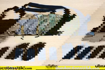 Black Hawk, 511, Hi Speed Gear Mag Pouches, Etc. . Very Good. One Chest Rig, with Mag Pouches and