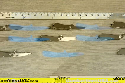SOG Knives . Good Condition. Five Folding Pocket Knives. . (78379) (GSCM65)