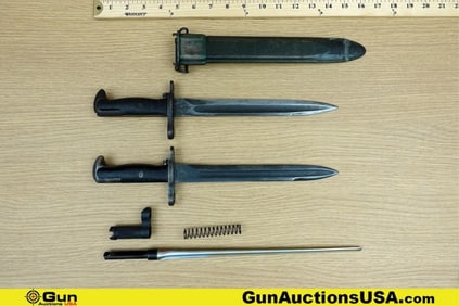 Military Surplus COLLECTOR'S Bayonets . Good Condition. Three Bayonets; One 1942 M1 Garand Bayonet.