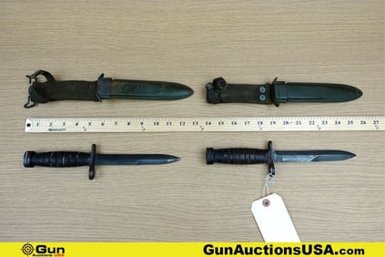 U.S. Military COLLECTOR'S Bayonets. Good Condition. One U.S. M8 BAYONET with SCABBARD, and One U.S.