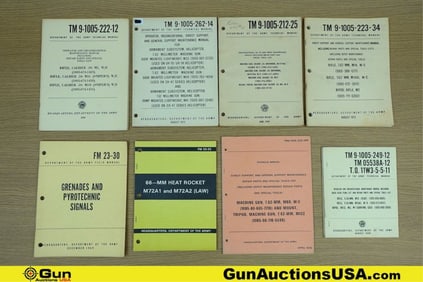 U.S. Military COLLECTOR'S Manuals. Very Good. Eight Military Manuals, . (78034) (GSCO79)