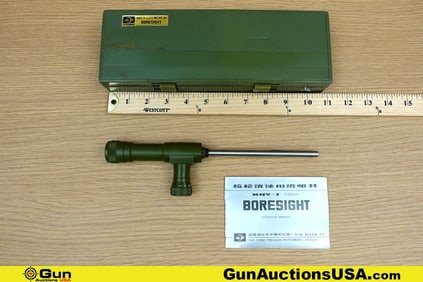 HUAZHONG XQY-1 Bore Sight. Excellent. 7.62 MM Bore Sight. Includes Original Box and Papers. .