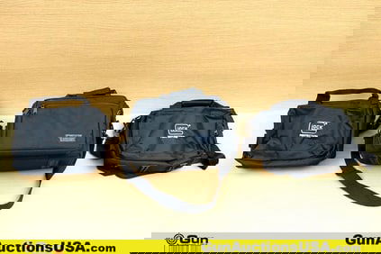 Black Hawk, Glock Range Bags. Very Good. Two Glock Range Bags, and One Black Hawk Range Bag. (77989)