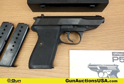 WALTHER P5 9mm VERY COLLECTIBLE Pistol. Very Good. 3.5" Barrel. Shiny Bore, Tight Action Semi Auto