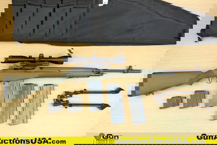 SPRINGFIELD M1A .308 THREADED BARREL RIFLE. Very Good. 21.5" Barrel. Shiny Bore, Tight Action Semi