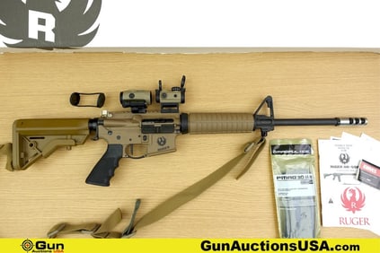 Ruger AR-556 5.56 MM THREADED BARREL Rifle. Very Good. 16" Barrel. Shiny Bore, Tight Action Semi
