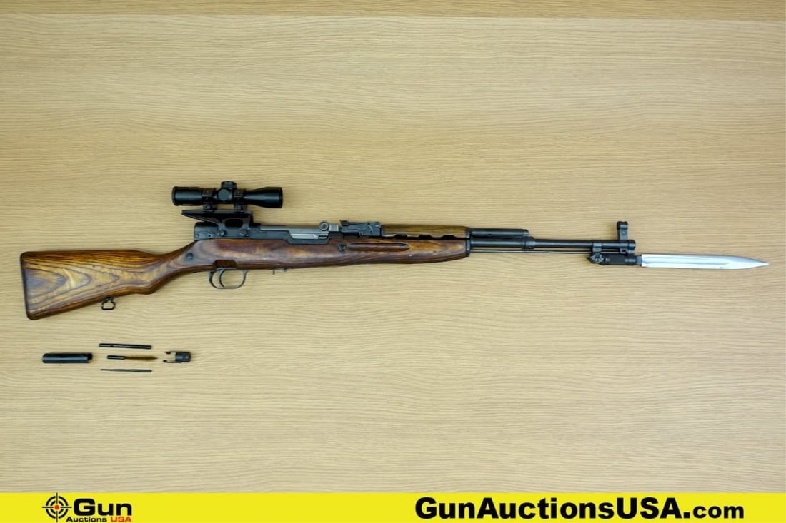 CAI SKS 7.62X39 ALL MATCHING NUMBERS Rifle. Good condition, Normal Handling Marks, Scattered: CAI SKS 7.62X39 ALL MATCHING NUMBERS Rifle. Good condition, Normal Handling Marks, Scattered Spotting and/or Pitting. 20" Barrel. Shiny Bore, Tight Action Semi Auto ALL MATCHING NUMBERS RUSSIAN SKS! F