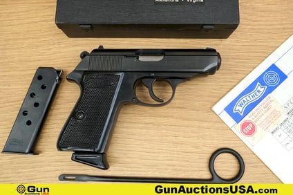 WALTHER PPK/S .380 ACP Pistol. Very Good. 3 3/8" Barrel. Shiny Bore, Tight Action Semi Auto Features