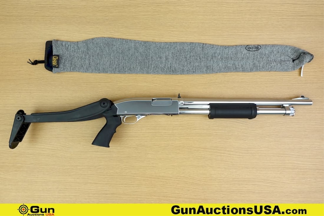 Winchester 1200 12 ga. Shotgun. Very Good. 18" Barrel. Shiny Bore, Tight Action Pump Action Features: Winchester 1200 12 ga. Shotgun. Very Good. 18" Barrel. Shiny Bore, Tight Action Pump Action Features a BEAUTIFUL High Polished Finish, Drift Adjustable Front Sight, Flip Up Adjustable Rear Sight, with