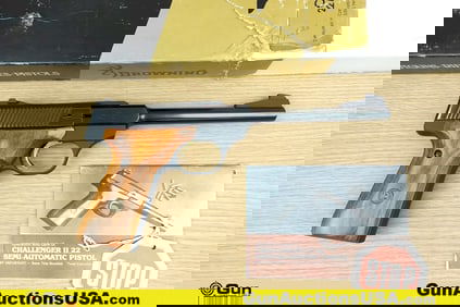 BROWNING CHALLENGER II .22 LR Pistol. Excellent. 6.75" Barrel. Shiny Bore, Tight Action Semi Auto