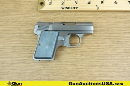 R.B. INDUSTRIES, LTD. FRASER .25 AUTO Pistol. Excellent. 2" Barrel. Shiny Bore, Tight Action Semi