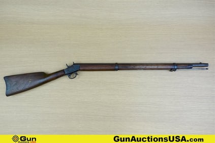 Remington ROLLING BLOCK .50 Cal Rifle. Good condition, Normal Handling Marks, Scattered Spotting
