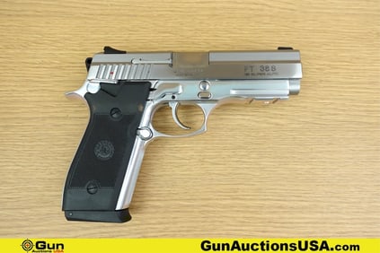 FORJAS TAURUS S.A. PT 38S .38 SUPER Pistol. Very Good. 4.25" Barrel. Shiny Bore, Tight Action Semi