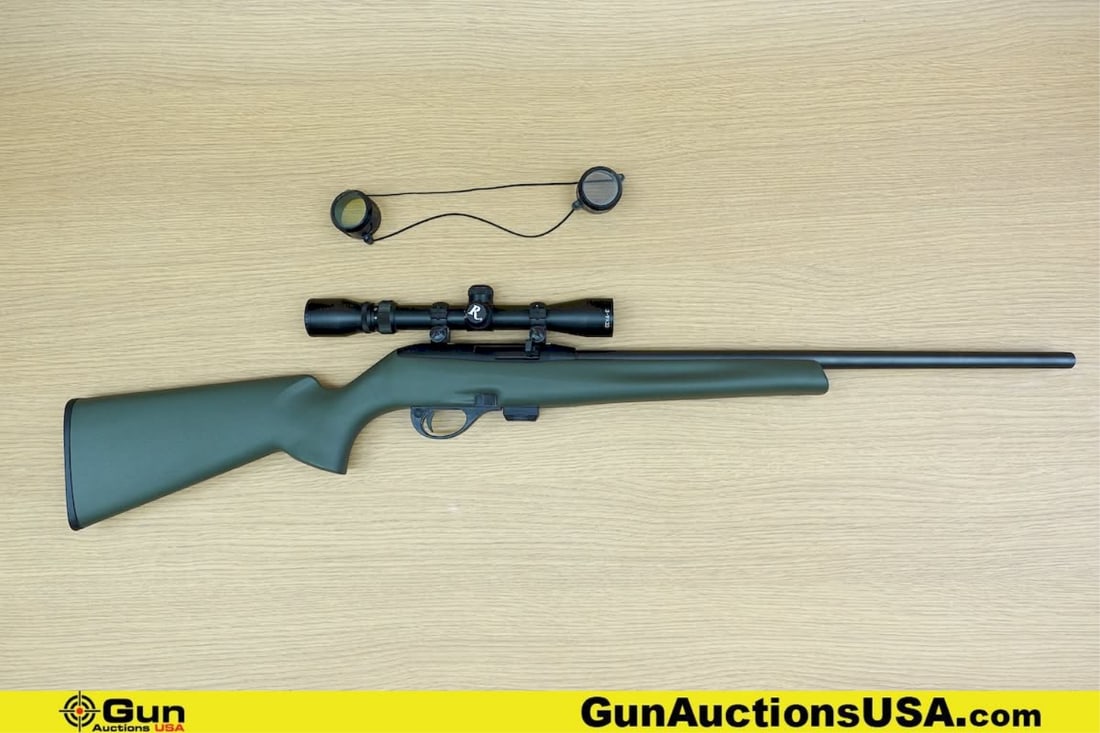 REMINGTON 597 .22 LR Rifle. Very Good. 20" Barrel. Shiny Bore, Tight Action Semi Auto This: REMINGTON 597 .22 LR Rifle. Very Good. 20" Barrel. Shiny Bore, Tight Action Semi Auto This semi-automatic rifle features a durable OD polymer stock, with a Brushed Blued Barrel, Receiver Cut For Weave
